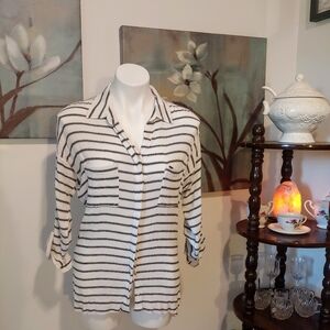EXIT urban & vintage button up striped shirt